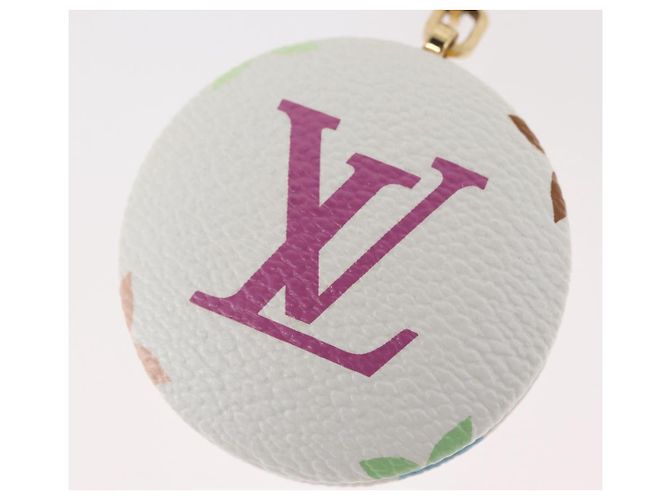 LOUIS VUITTON Charm Astropill Monogram Multicolore Bianco M51911 LV Auth BA11974V - vista 3