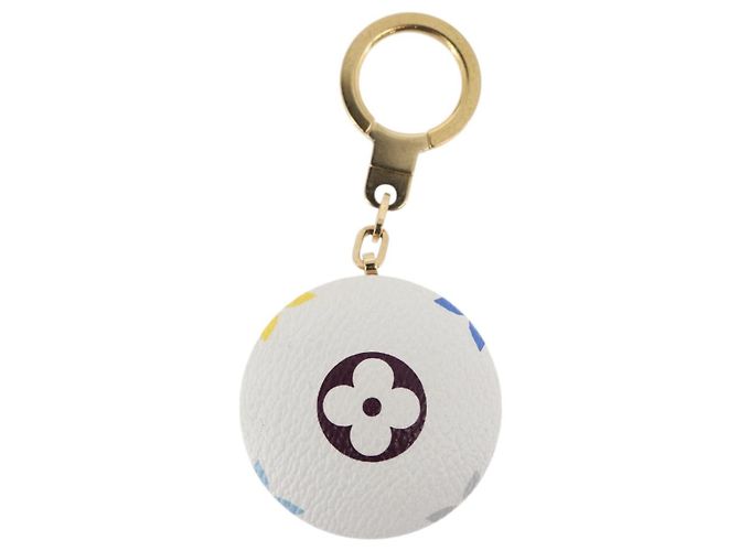 LOUIS VUITTON Charm Astropill Monogram Multicolore Bianco M51911 LV Auth BA11974V - vista 5