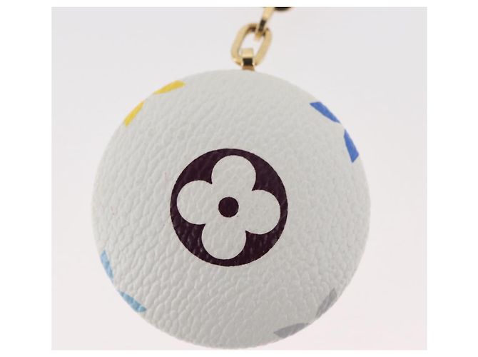LOUIS VUITTON Charm Astropill Monogram Multicolore Bianco M51911 LV Auth BA11974V - vista 6