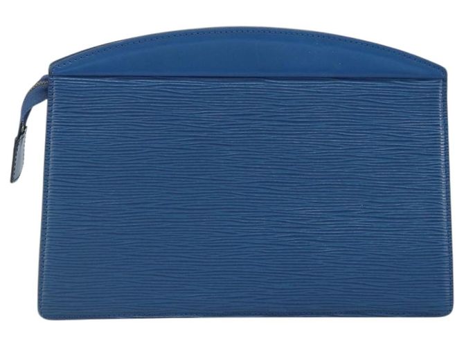 LOUIS VUITTON Pochette Crete Epi Blu M48405 LV Auth BAZ283 - vista 2