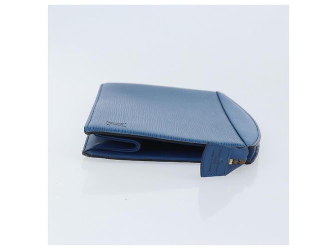 LOUIS VUITTON Pochette Crete Epi Blu M48405 LV Auth BAZ283 - vista 3