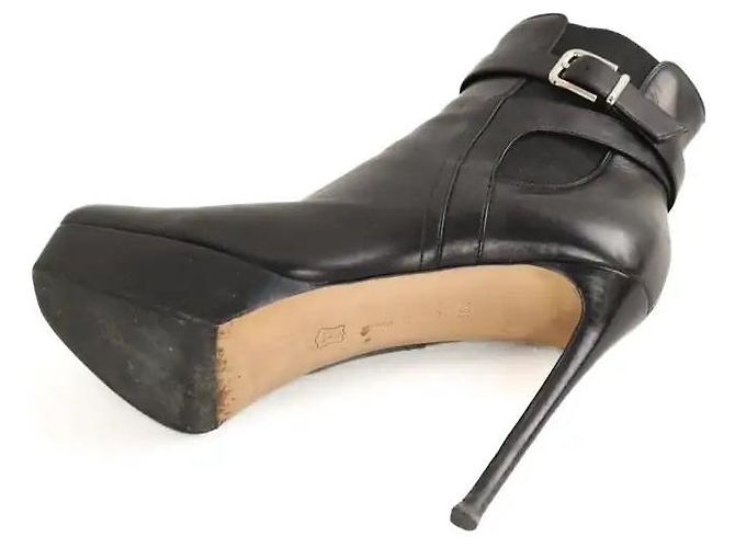 Gianvito Rossi Botas negras con hebilla Negro - vista 6