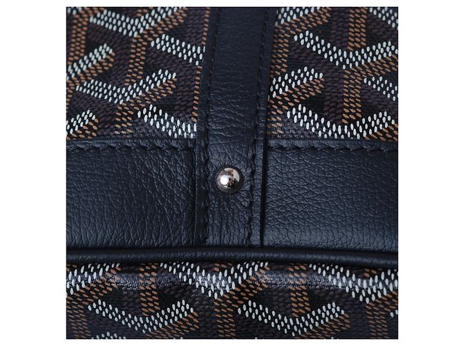 Borsa a secchiello Petit Flot PM in Goyardine Nero - vista 10