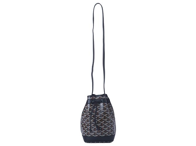 Borsa a secchiello Petit Flot PM in Goyardine Nero - vista 2