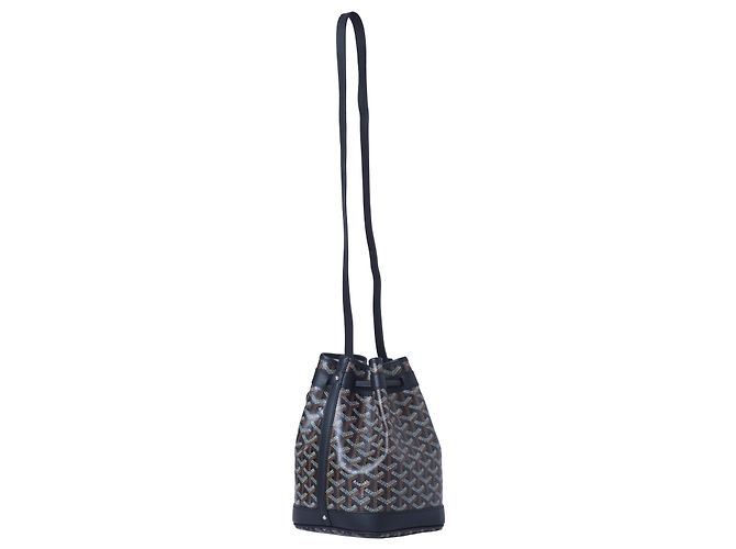 Borsa a secchiello Petit Flot PM in Goyardine Nero - vista 3