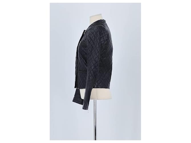 Maje Schwarze Lederjacke - Ansicht 5