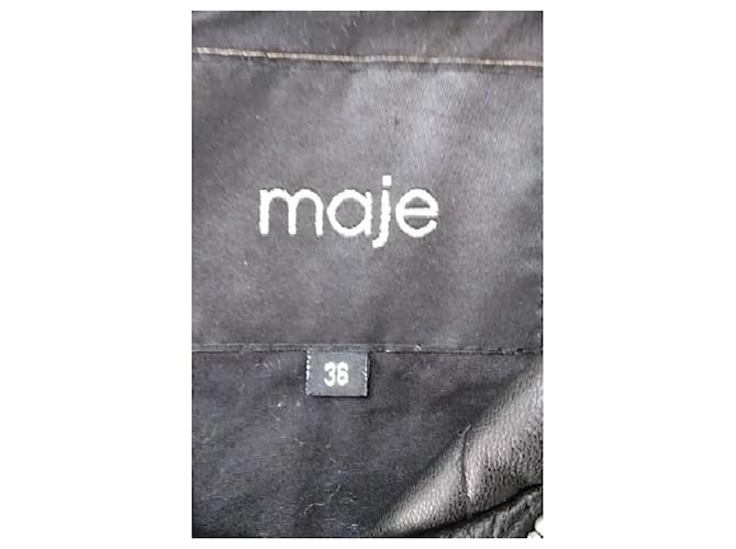 Maje Schwarze Lederjacke - Ansicht 7