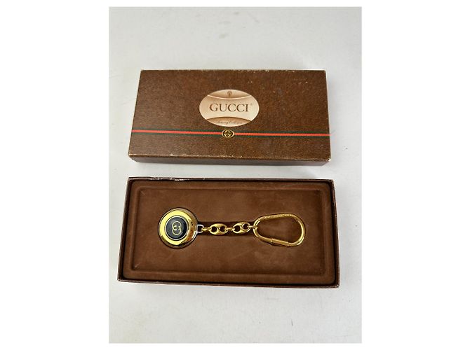 Pendente Chiave Vintage Gucci GG Oro Nero D'oro - vista 2