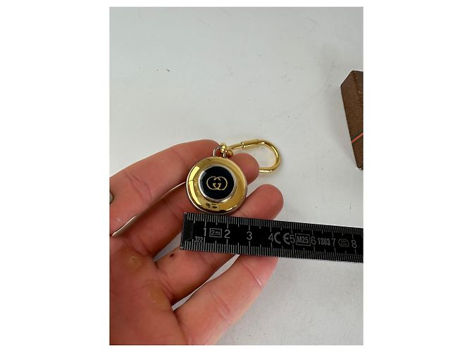 Pendente Chiave Vintage Gucci GG Oro Nero D'oro - vista 8