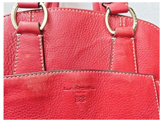 Borsa Lancel Adjani Rosso - vista 5