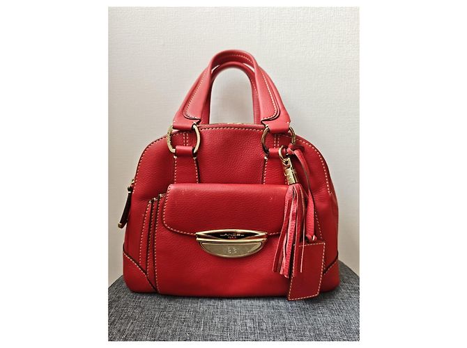 Borsa Lancel Adjani Rosso - vista 8