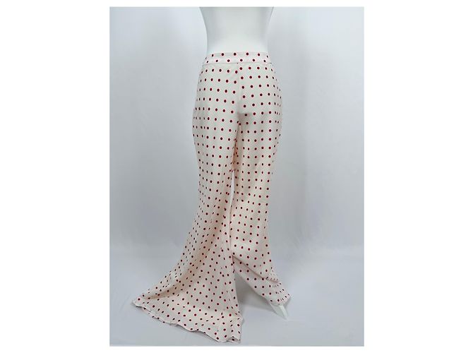 Autre Marque Pantalón Paloma Blanco con Lunares Roja - vista 2