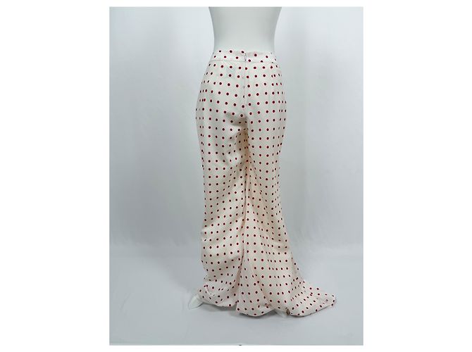 Autre Marque Pantalón Paloma Blanco con Lunares Roja - vista 4