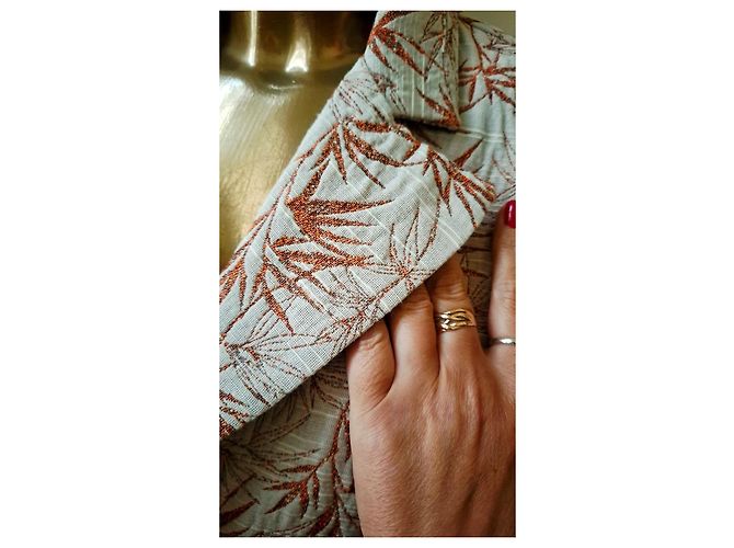 Autre Marque Abrigo MOTEL Palme talla M Beige Coral - vista 9