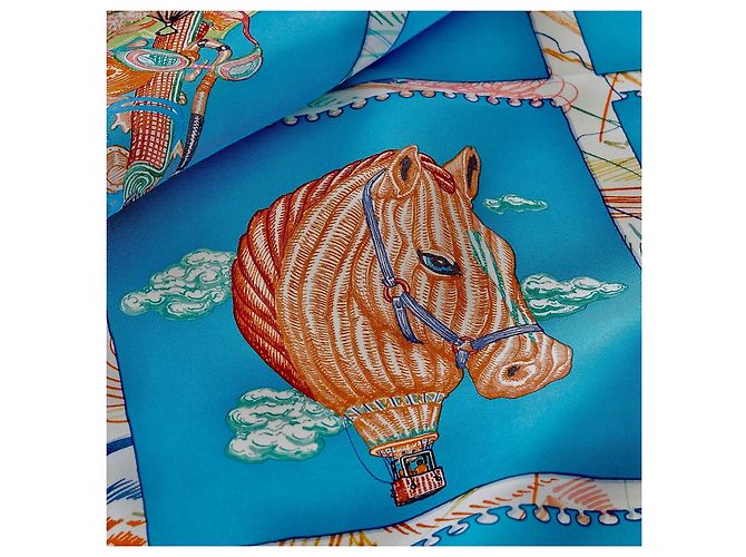 Hermès: Quadrato/Foulard "Chvaloscope" Nuovo con Etichetta Multicolore - vista 12