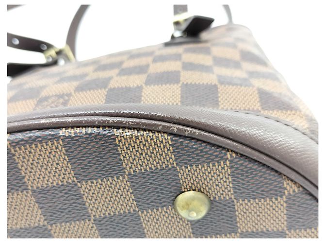 Bucket Borsa a secchiello Damier MM Louis Vuitton Marrone - vista 4