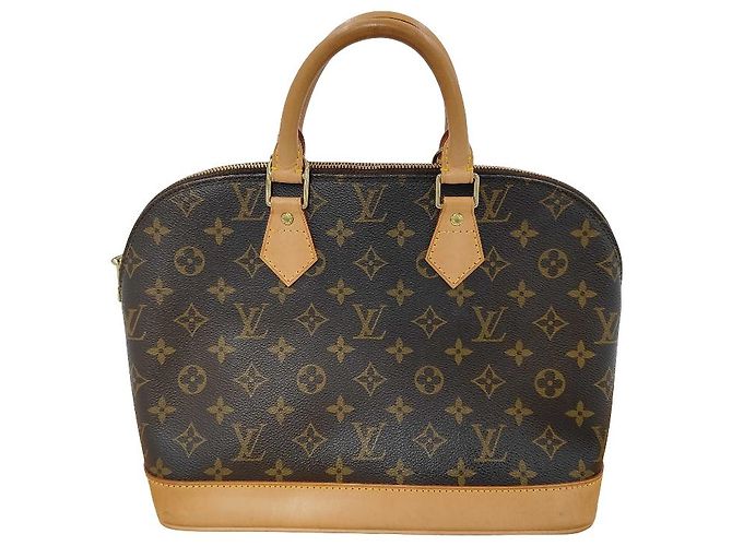 Borsa Alma Louis Vuitton in tela Monogram MM Marrone - vista 2
