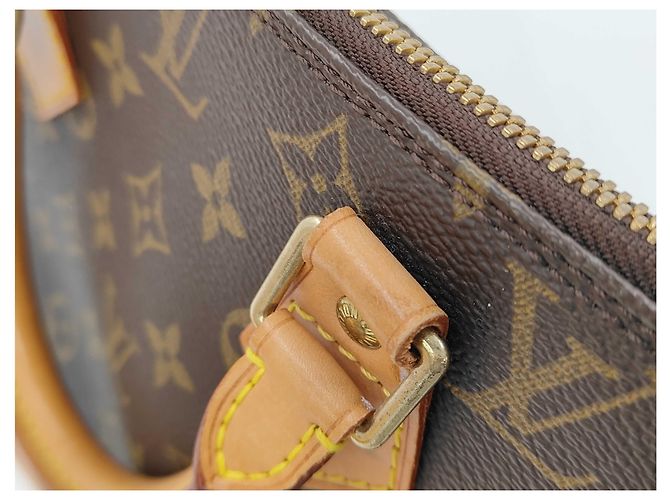 Borsa Alma Louis Vuitton in tela Monogram MM Marrone - vista 5