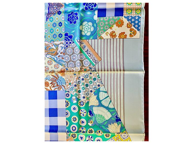 Hermès: Quadrato/Foulard "L'Arte del Sarasa" Nuovo con Etichetta Multicolore - vista 10