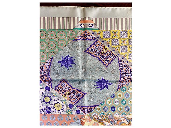 Hermès: Quadrato/Foulard "L'Arte del Sarasa" Nuovo con Etichetta Multicolore - vista 6
