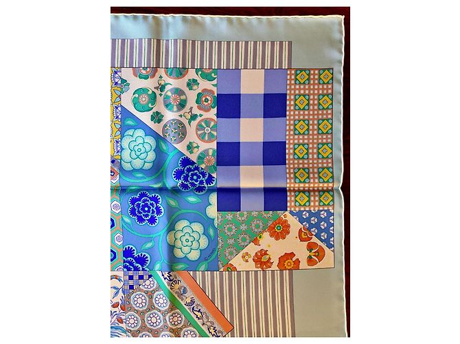 Hermès: Quadrato/Foulard "L'Arte del Sarasa" Nuovo con Etichetta Multicolore - vista 7