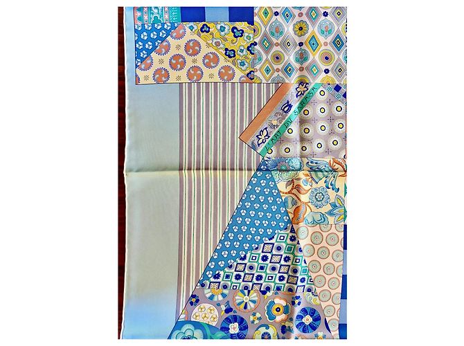 Hermès: Quadrato/Foulard "L'Arte del Sarasa" Nuovo con Etichetta Multicolore - vista 8