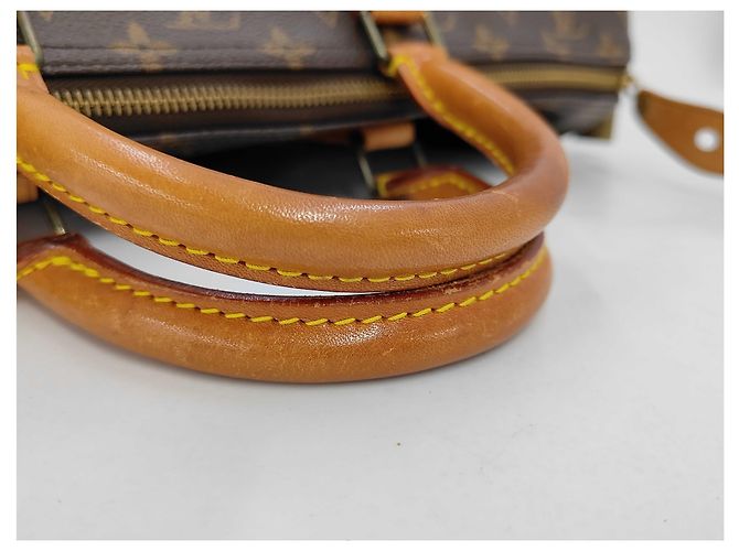 Borsa a mano Speedy Louis Vuitton in tela Monogram 40 Marrone - vista 6