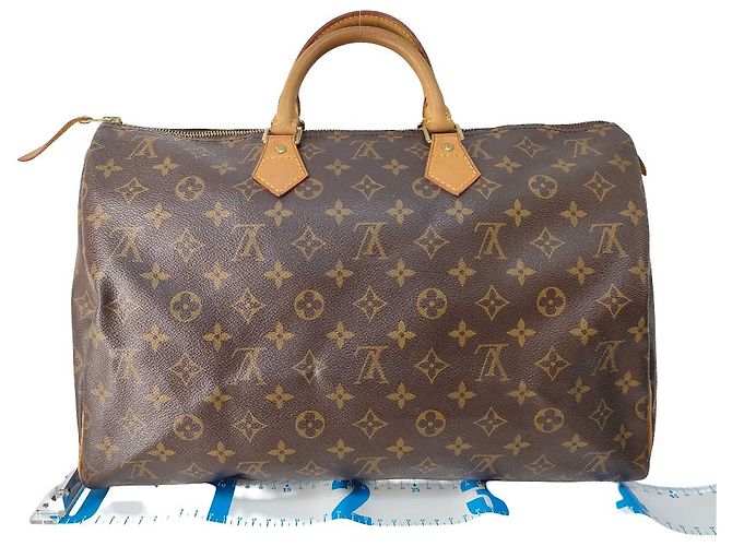Borsa a mano Speedy Louis Vuitton in tela Monogram 40 Marrone - vista 2