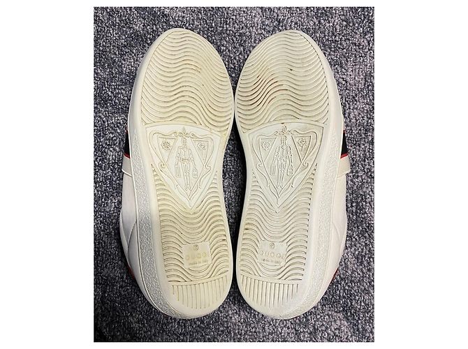 Sneakers Gucci Ace con dettaglio Web Bianco Rosso - vista 7