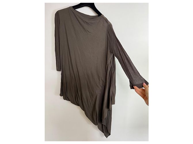 Autre Marque Túnica asimétrica Rick Owens Lilies Gris antracita - vista 2