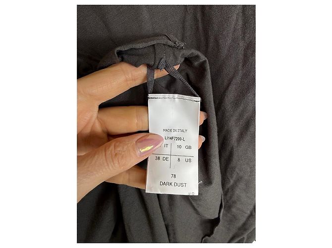 Autre Marque Túnica asimétrica Rick Owens Lilies Gris antracita - vista 5