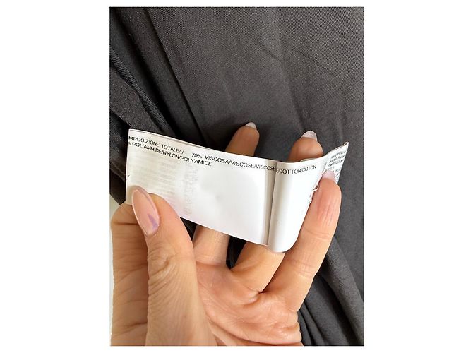 Autre Marque Túnica asimétrica Rick Owens Lilies Gris antracita - vista 6