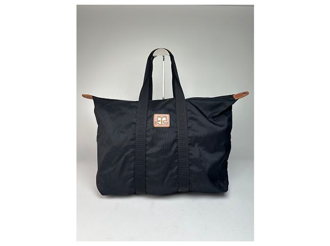 Vintage Courreges Reisetasche aus Polyester schwarz - Ansicht 5