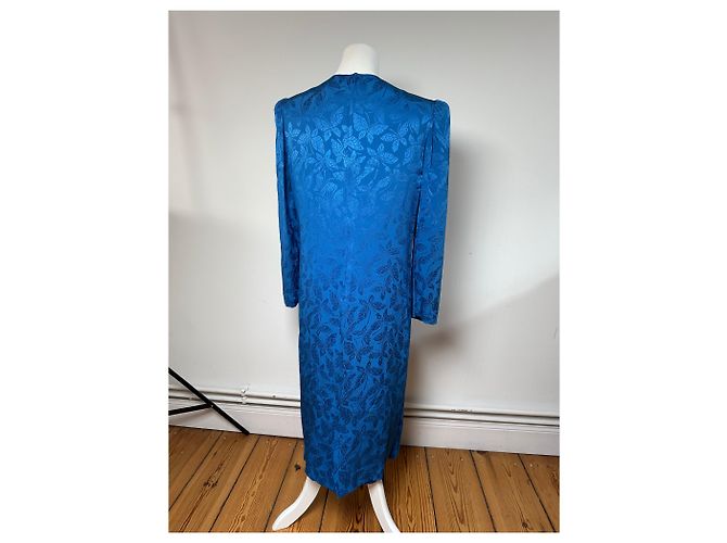 Vintage Givenchy Abstraktes Kleid Blau - Ansicht 3