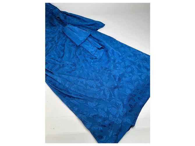 Vintage Givenchy Abstraktes Kleid Blau - Ansicht 4