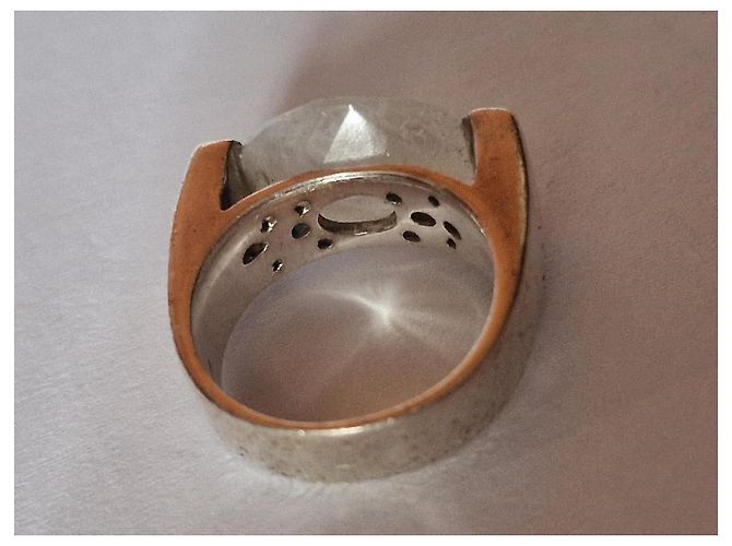 Clio Blue Émilienne Ring aus Silber mit Mondstein - Ansicht 8
