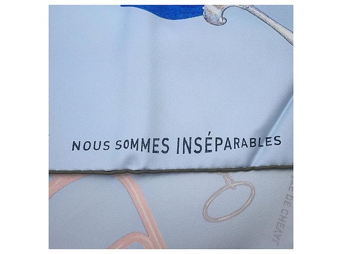 Hermès: Pañuelo "Somos Inseparables" 90 cm Multicolor - vista 2