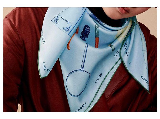 Hermès: Pañuelo "Somos Inseparables" 90 cm Multicolor - vista 5