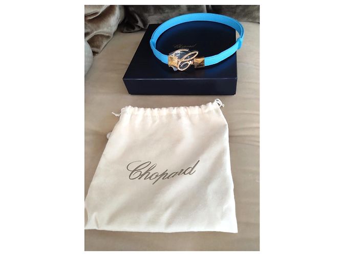 Cinturón Chopard MISS HAPPY de piel de ternera turquesa - vista 4