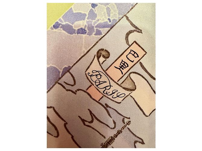 Hermès: Schal "Die Handwerker von Hermès" 90 cm Mehrfarben - Ansicht 7