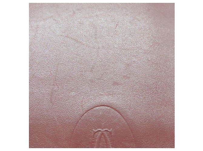 Cartera Larga de Cuero Cartier Castaño Burdeos - vista 3