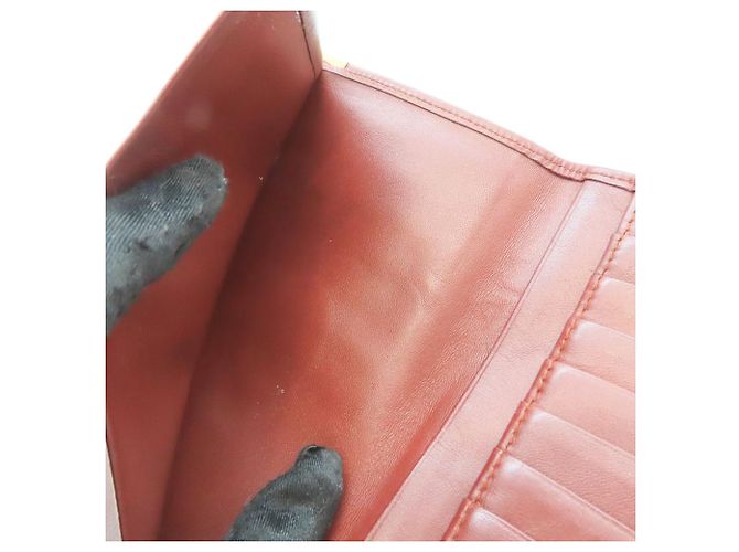 Cartera Larga de Cuero Cartier Castaño Burdeos - vista 8