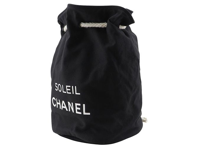 Chanel SOLEIL Canvas Schultertasche Schwarz - Ansicht 2