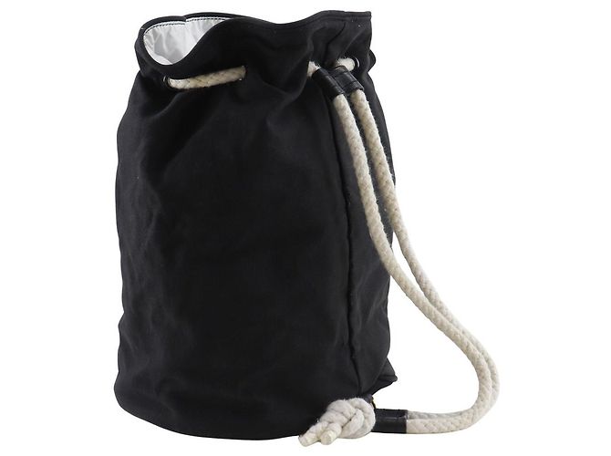 Chanel SOLEIL Canvas Schultertasche Schwarz - Ansicht 3