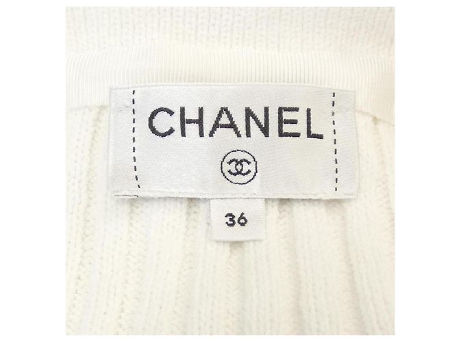 Cardigan in maglia Chanel Bianco - vista 5