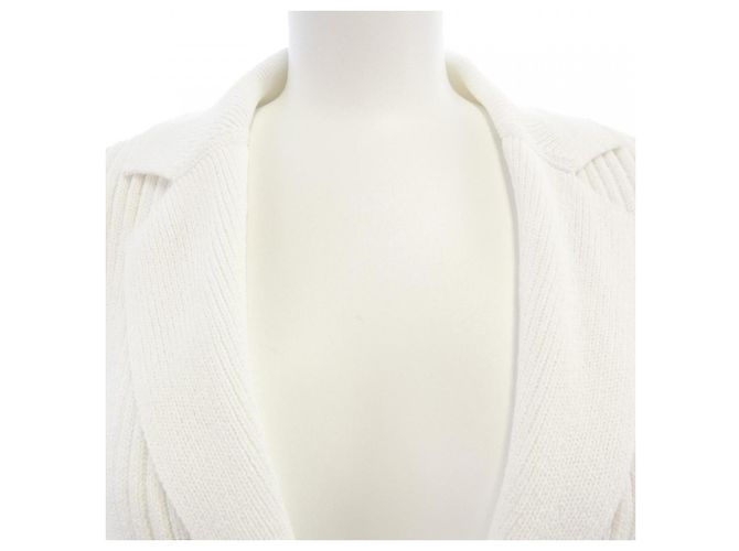 Cardigan in maglia Chanel Bianco - vista 6