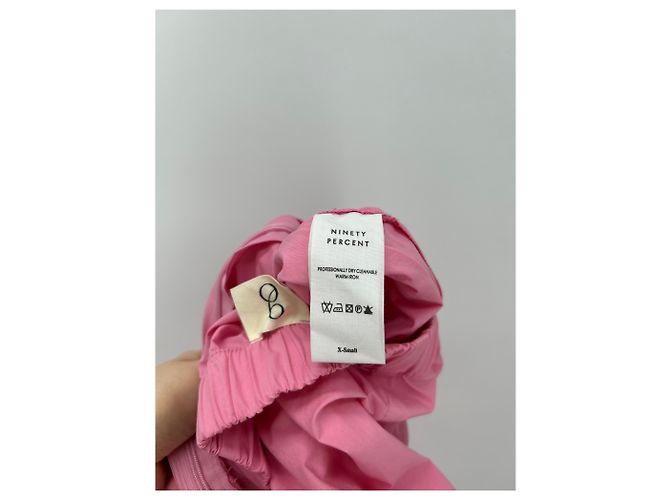 Autre Marque Vestido de algodão rosa NINETY PERCENT XS - vista 6