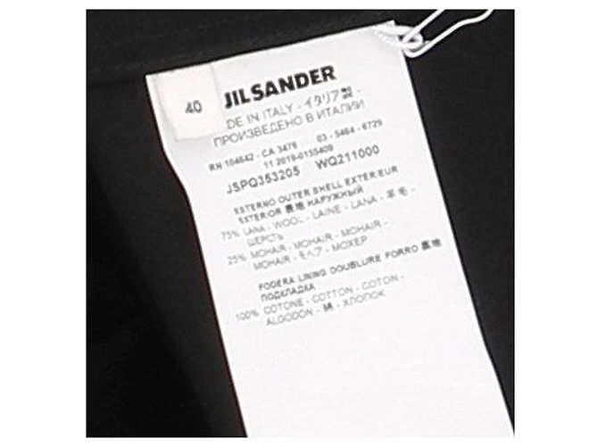 Jil Sander Falda larga negra de lana Negro - vista 6