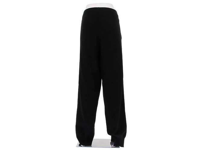 Jil Sander Calça de moletom preta em lã Preto - vista 2
