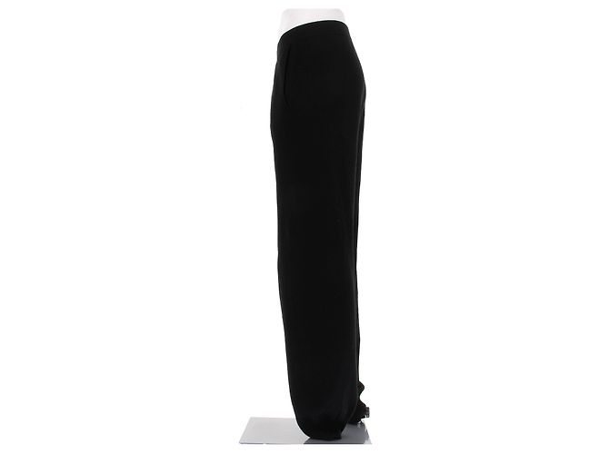 Jil Sander Calça de moletom preta em lã Preto - vista 4